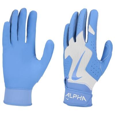 Nike Alpha 2.0 Adult Baseball Batting Gloves White/Blue