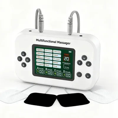 Professional 4 In 1 Electric Muscle Stimulator Low-Frequency Physiotherapy Russian Wave Device EMS TENS Pulse Electrostimulator