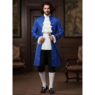Set Retrò Vintage Vittoriano Medievale Costume di fantasia Camicia Trench Ebenezer Scrooge Dickens Vampiro Elfo Nobile Jacquard Costume Per uomo Natale Halloween Carnevale Performance Fiera