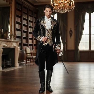 Cappotto medievale punk gotico steampunk giacca a coda di rondine vampiro nobiluomo vestito elegante costume dell'elfo Ebenezer Scrooge festa reale steampunk Halloween carnevale performance LARP Ren