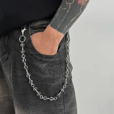 IngeSight.Z HipHop Punk Creative Wand Keychain Wallet Belt Chain Men Goth Trouser Hipster Pant Jean Chain Jewelry Halloween Gift