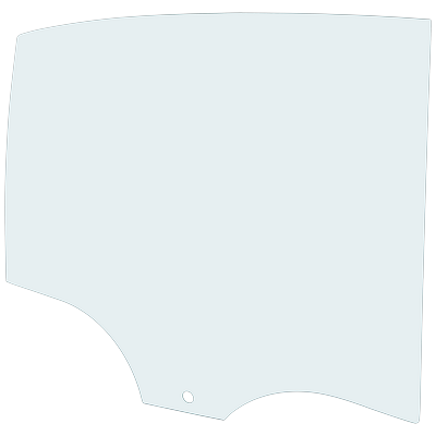 JC Whitney Door Glass, Rear, Passenger Side, 1-year unlimited-mileage warranty JRB48130021