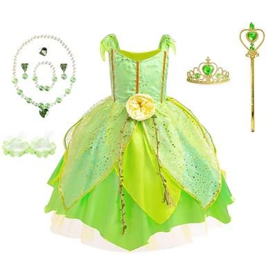 Settimana del libro 2026 Peter Pan Fiaba Principessa Elfo Campanellino Vestito Bambina Vestito Tulle Personaggi dei libri di fiabe Film Cosplay per bambine Carnevale per bambini Spettacolo mondiale Vestito educativo