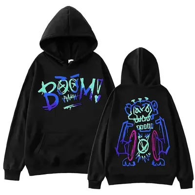 Sweat à capuche avec Graffiti Arcane Jinx, Harajuku, Hip Hop, hauts pull, cadeau pour Fans, sweat-shirt unisexe