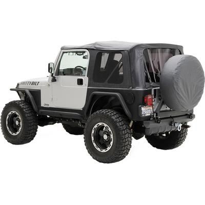 Smittybilt Soft Top Vinyl Coated Polyester & Cotton Black diamond Without Frame (Requires Factory Frame) Replacement Series, 9970235
