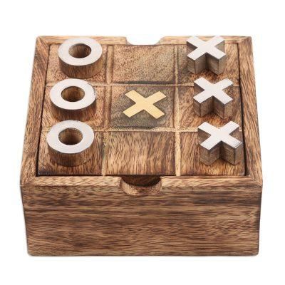 Weekend Fun,'Brass Inlay Two-in-One Marble Game'