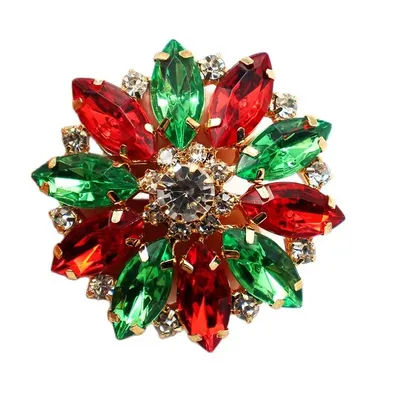 5pcs 42mm Shiny Metal Shank DIY and Craft Clothing Rhinestone Button Accessories