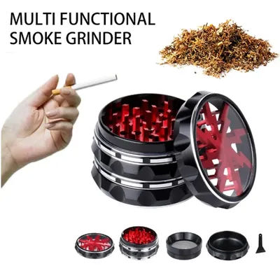Broyeur de cigarettes manuel portable à 4 couches de voyage de haute qualité, outil pour fumer, broyage d'épices, le meilleur cadeau pour les frères