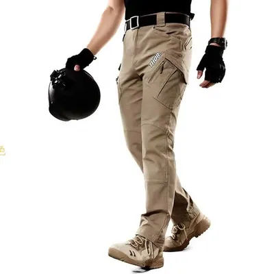 THORSOL Winter Cycling Pants Mtb Enduro Mountain Bike Tactics Cargo Bicycle Trousers Multiple Pockets Pantalones Ciclismo Hombre