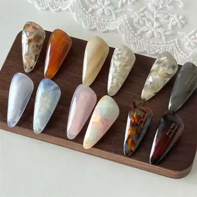 2pcs/set Acetate Hair Clips Cute Sweet Waterdrop Geometric Barrettes Side Pins Hairpin Women Hair Accessories