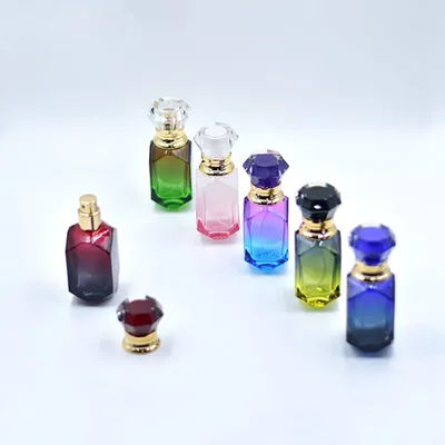 5/10/15pcs 30ml Empty Glass Perfume Bottle Colourful Spray Bottle Packaging Bottle Refillable Atomizer Travel Cosmetic Container