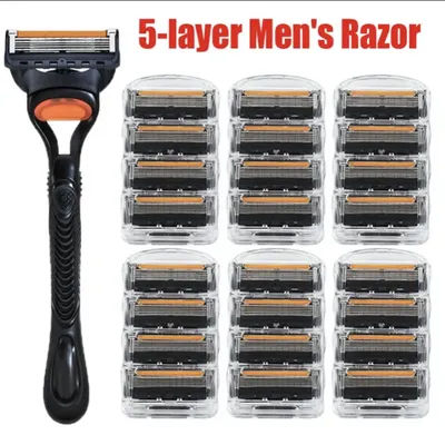 Polymer-Guarded 5-Layer Blades - Skin-Protective Coating for Sensitive Vintage Razor Users