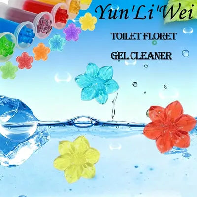 6 Color Toilet Cleaner Gel Long Lasting Dissolving Sticks Bathroom Odor Removal Deodorizer Fresh Floral Fragrance Toilet Cleaner