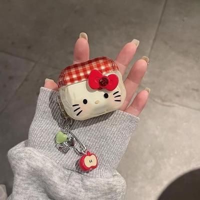 Hello Kitty Cartoon Earphone Case For Apple Airpods 4 3 Pro 2 1, Protective Wireless Bluetooth Headset Cover for Airpods 1 Or 2