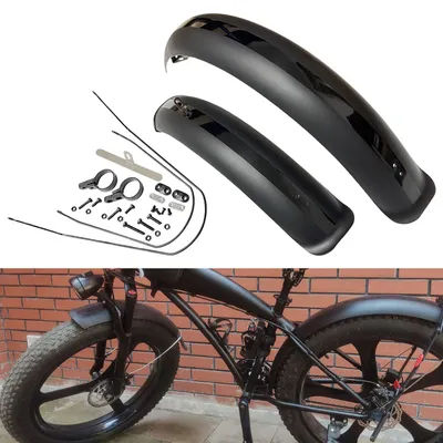 26/20 Inch Bike Mudguard Front Rear Set Universal Durable Adjustable Bike Mudguard Mudflap for Mountain Bike Traveling Outdoor