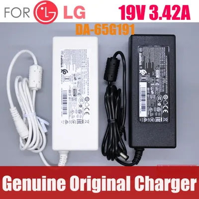 new Original FOR LG 19V 3.42A LCAP39 DA-65G19 PA-1650-68 49LF5100-CA ADS-65FAI-19 AC adapter Power supply Charger White Black