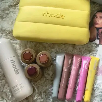 RHODE Make Cheek Blush Cream INS Blusher Stick Long-lasting Lipstick Ribbon Sugar Cookie Pbj Lip Gloss Moisturizer Phone Case