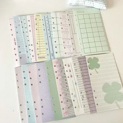 Morand Paper for A6 PERF Scrapbooking Paper Memo Pad Note Pad Salt Style Vintage Collage Background Page