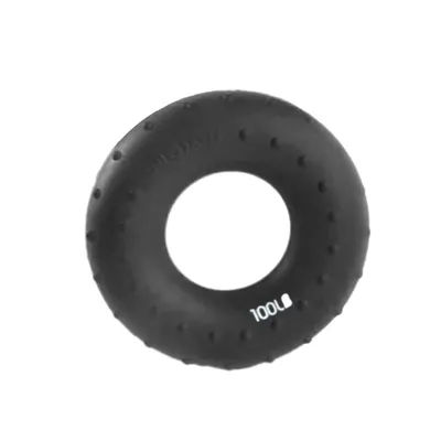 100lbs Silicone Finger Muscle Power Hand Gripper Strengthener Ring Black