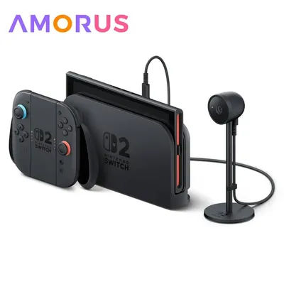 HD Camera For Switch 2 Game Console Wide Angle Lens USB Type-C 1080P Video Chat Camera with Ambient Light Gaming Accessories