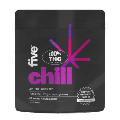10ct indica chill high dose gummies