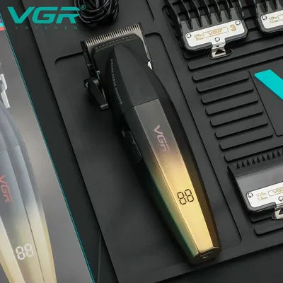 VGR Hair Trimmer Professional Barber Hair Cutting Machine Cordless Hair Clipper Haircut Digital Display Trimmer for Men V-003