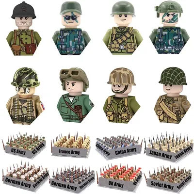 Children's toys World War II military soldiers mini action figures toy boy Christmas gift