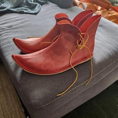 Retrò Vintage Medievale Rinascimento Scarpe Costume Per uomo Celtico Costumi da pirata Halloween Carnevale Mascherata Mascherata Festa Sera Adulti Scarpe
