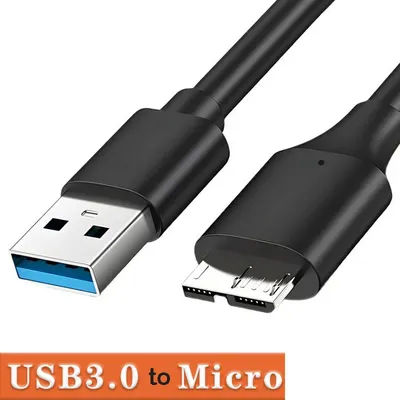 Câble HDD cordon de synchronisation de données haute vitesse USB3.0 Type A vers USB 3.0 Micro B mâle adaptateur fil connecter câble de téléphone disque dur externe