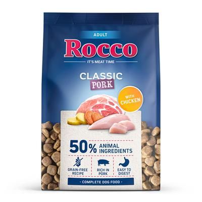1kg Pork with Chicken Classic Adult Rocco Dry Dog Food