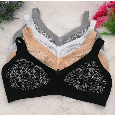 Soutien-gorge classique en dentelle à couverture complète pour femmes, lingerie d'aviation sexy DEMI Push Up, sous-vêtements en coton, haut grande taille 40-50, bonnet DEF C29