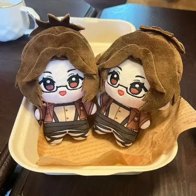 10cm Anime Levi Ackerman Cosplay Plush Doll Pendant Attack On Titan Eren Stuffed Plush Toy Fans Desk Decoration Birthday Gif
