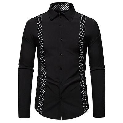 Anni Ruggenti Anni 1920 Retrò Vintage Blusa / Camicia Gangster Testimoni dello Sposo Slim Fit Costume Per uomo Mascherata Abbigliamento da sera Affari / Cerimonia / Matrimonio Addio al Nubilato Adulti