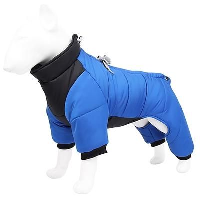 cappotto per cani di piccola e media taglia, giacca invernale impermeabile per cani con pettorina, cappotti per cuccioli per il freddo, gilet riflettente per animali domestici, calda tuta da neve in