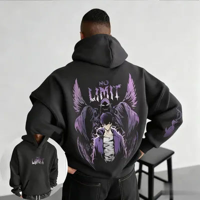 Solo nivellement Anime sweat à capuche imprimé hommes femmes haut décontracté pull sweat nouvelle mode automne à manches longues haut Streetwear Cosplay
