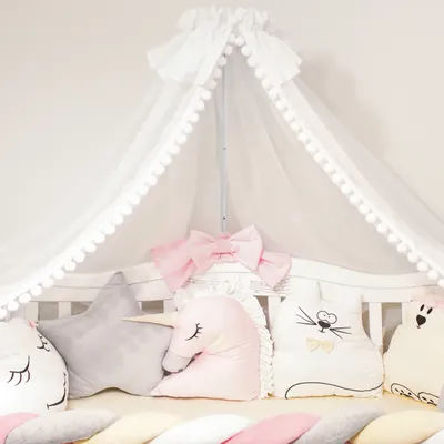 1 Set Crib Canopy Holder Mosquito Net Bracket Metal Stand Crib Mosquito Net Support Strong Steel Frame Durable Easy Install