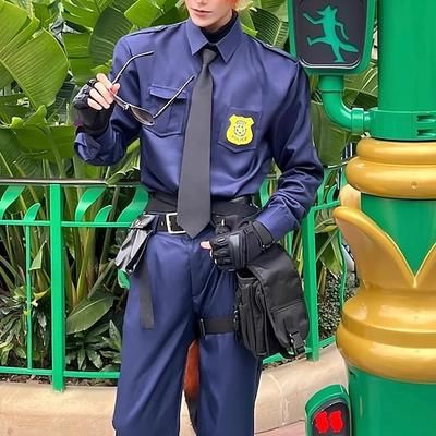 Detective degli animali poliziotto Ufficiale Coniglio Volpe rossa Costume di fantasia Uniforme Costume di Carnevale Costume Cosplay for Per uomo Per donna Adulti Natale Carnevale Feste Performance