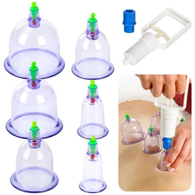 Chinese Vacuum Household Cupping Device Stimulating Acupoints Dredging Meridians Tool for Relieve Pain Body Back Massage