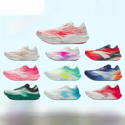 C202 7th Generation Marathon Training Racing Low Cut Breathable Running Shoes Heartbeat Gesang Flower Shock Absorption