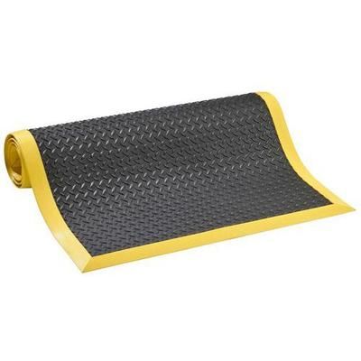 Tapis Cushion Flex® 101cm X 202cm Noir/jaune - Notrax