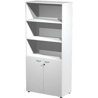 Armoire Haute Avec Portes Basses Armadio - Blanc - Artarredi