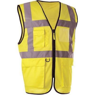 Gilet De Signalisation Haute Visibilité Avec Bandes Grises - Singer Safety