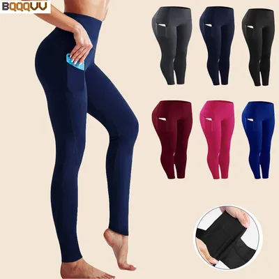 Leggings d'entraînement taille haute avec poches pour femmes, vêtements de sport, pantalons de Yoga, course et cyclisme, doux, été, 1 pièce