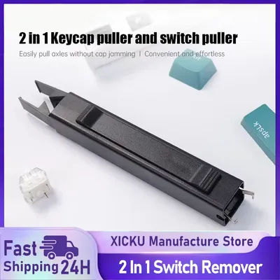 2 In 1 Switch Puller Keycap Puller Key Switch Keycap Puller for Mechanical Keyboard Gaming Keyboard Switches DIY Cleaning Tool