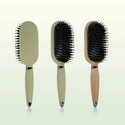 Premium Bristles Paddle Brush Salon Styling Tool Anti Static Scalp Massage Detangling Brush for Smooth Hair Care Men Women