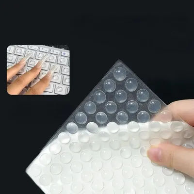 100Pcs Self Adhesive Door Stopper Rubber Damper Buffer Cabinet Bumpers Silicone Furniture Pads Cushion Protective Pads