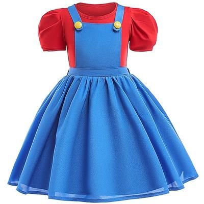 Costumi a tema film / TV Idraulico Vestito Cosplay for Ragazze Bambini Carnevale Settimana del libro Feste Performance Abbigliamento quotidiano