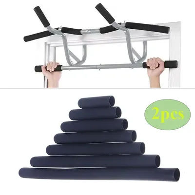 2 Pcs Universal PVC Dip-Coated Handle Grips | Non-Slip Textured Surface for Exercise Bike, Barbell, Fitness Equipment