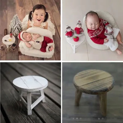 Newborn Photography Props Mini Desk Tables Baby Photo Posing Wooden Prop Foto Accessories Dropshipping