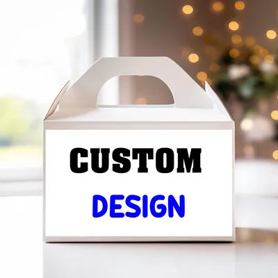 Custom Party Favors Gift Box ANY Design or Theme Birthday Baby Shower Wedding Treat Box Personalized Gable Boxes Prints